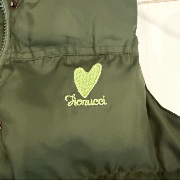 Fiorucci Safety Jeans Women’s Green Puffer Vest - Picture 2 of 6